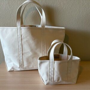 LLBean Boat & Tote Set-Large & Mini